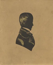 Silhouette eines Mannes, ca. 1800-1850